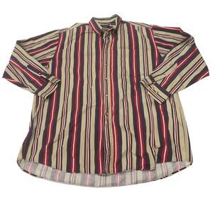 Vintage Striped Button Down Top